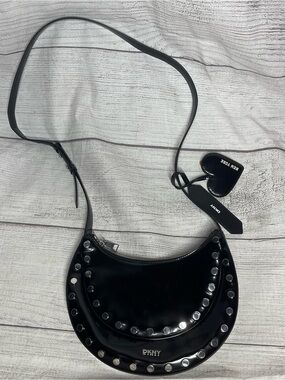 DKNY Sadie Black Purse Studded Crossbody
